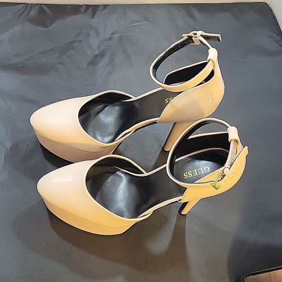 GUESS RACHAL PATENT ANKLE STRAP D'ORSAY PLATFORM PUMPS DILLARD'S - Picture 11 of 16